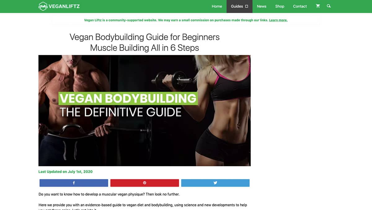 Vegan Bodybuilding Guide for Beginners The Definitive Guide