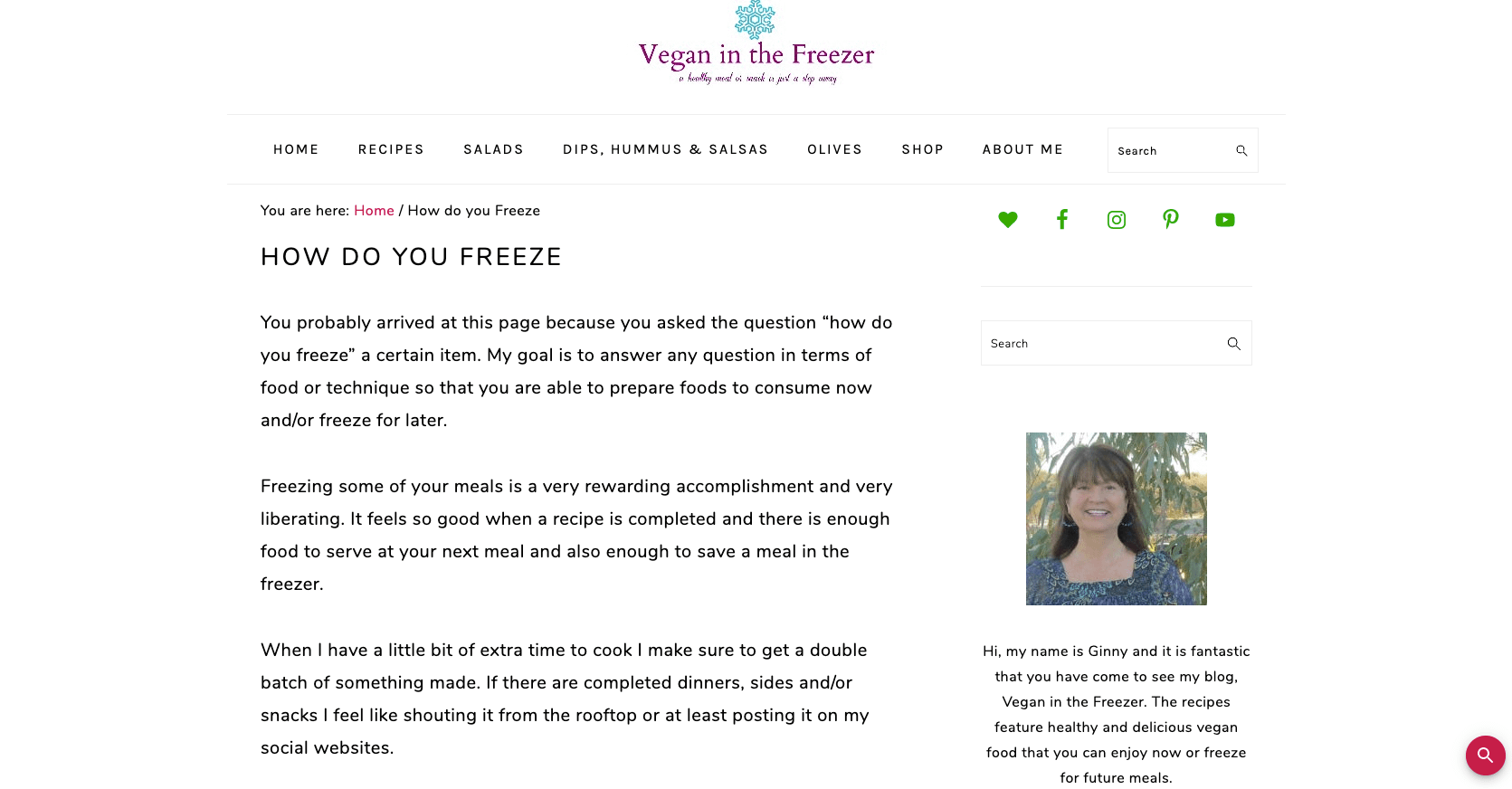 How do you freeze vegan food