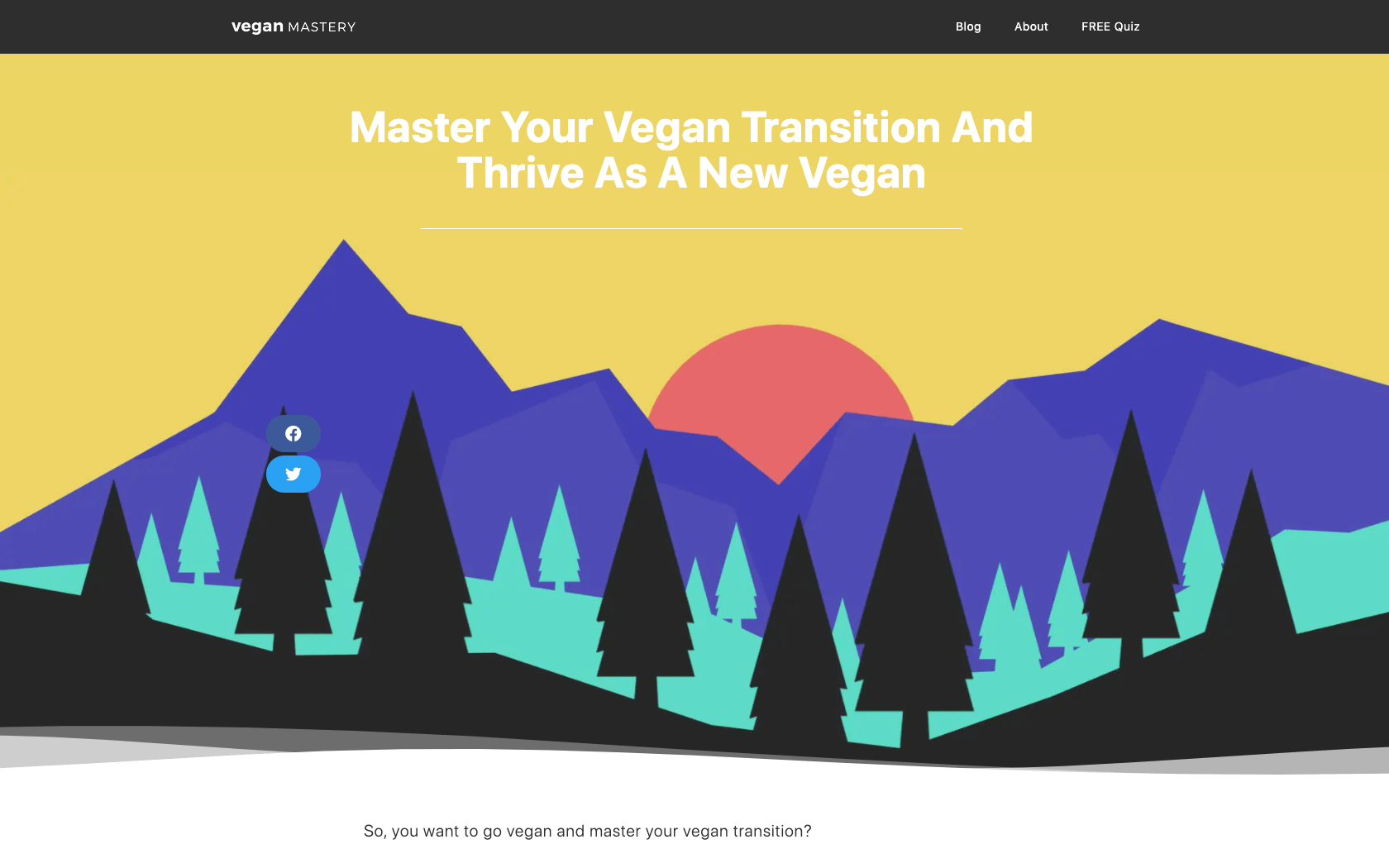 Master Your Vegan Transition - Vegan Mastery