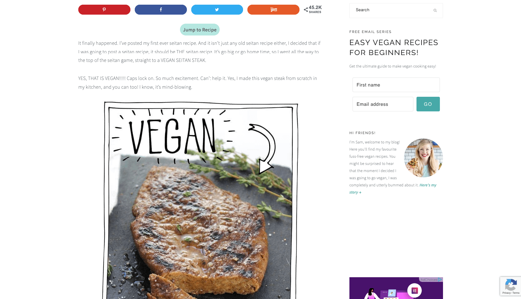 VEGAN SEITAN STEAK